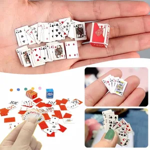 Mini cartes à jouer du bout des doigts, ensemble de voyage Portable en plein air, Super jeu de fête pour les rassemblements, petit jeu de cartes idéal, 10 pièces