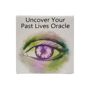 Uncover Your Past Life Deck Oracle Round Shape 87 cards with PDF Guide Book Divination Oracle Cards Game Tarot