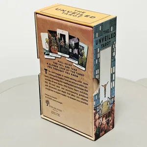 揭幕塔羅牌 12*7 公分 80 張塔羅牌（含 2 張專用卡）硬盒印刷 350GSM 雙壓紋卡片紙
