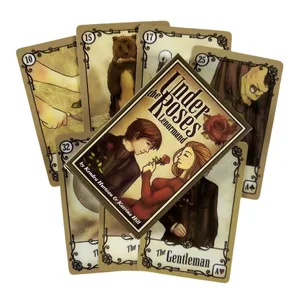 Under The Roses Lenormand 卡 ​​A 39 張神諭卡塔羅牌英文占卜版甲板 Borad Games