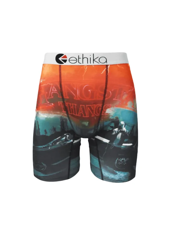 Celana Boxer Pria Lembut 1 Buah Pakaian Dalam Sehari-hari Nyaman Bernapas Peregangan Fit Poliester S-XXXL Ringan