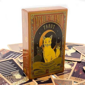Cats Rule Earth Tarot Cards 78 Oracle Deck Unique Cards For Cat Lovers and Tarot Enthusiasts Perfect For Divination & Gift Givi