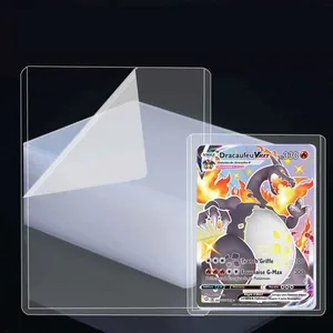 25-150pcs Hard Card Holdre With Protective Film Card Sleeves Anti Scratch Protector Fit For Yugioh Pokemon Baseball Sports Cards