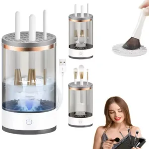 المحمولة USB قابلة للشحن فرشاة للمكياج الكهربائية آلة فعالة التلقائي للمنزل السفر فرش التجميل أدوات التنظيف العميق