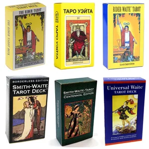 Rider Waite Tarot Card Divination Personal Use Tarot Deck Full English Spanish Version Oracles Deck for Girl Board Playing Game