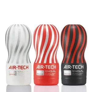 Coppa del sesso sottovuoto riutilizzabile Giappone originale Air-tech morbido silicone vagina vera figa sexy tascabile tazza del masturbatore maschile giocattoli del sesso