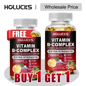 Compre 1 e ganhe 1 grátis! Suplemento de complexo de vitamina B pura para metabolismo energético e sistema nervoso, defesa imunológica e alívio do estresse