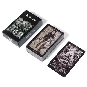 عرشه تاروت HP تاروت 78 کارتهای تاروت اصلی برای مبتدیان و ابزارهای پیشگویی تاروت لایت سیر The Rider Tarot Deck