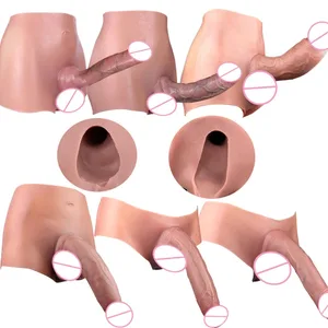 Strap-On Realistique Penis Cover насадка на член Large Hollow DildoPants Intimate Adult Sex Toy for Couples Sex