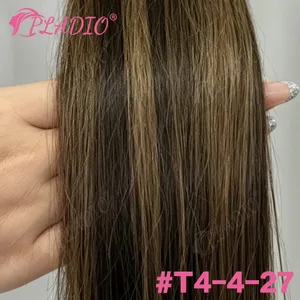 Cinta de cabell humà 100% en extensions 20pcs 50g Trama de pell Remy sense costures Invisible i sedós recte extrems gruixuts per a dones de casament
