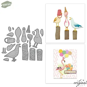 שחפים מצוירים חיתוך מתים DIY רעיונות מתכת מת להכנת כרטיסים אמנות אלבומי דקור תבנית סכין
