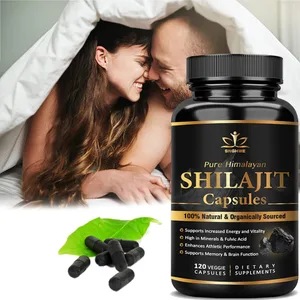 Suplement de Shilajit orgànic de l'Himàlaia pur de Shilajit amb dosi i potència alta de puresa per a la força i la immunitat energètica homes i dones