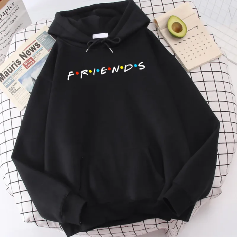 Sitcom filme amigos impresso masculino com capuz coreano velo moletom simples crewneck com capuz rua oversize outono roupas masculinas