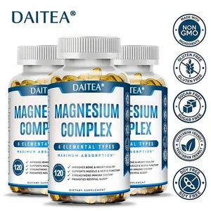 Magnesium Complex Capsules - Pandagdag sa Kalusugan ng Muscle at Cardiovascular na Stress sa Pagtulog at Formula ng Pagkabalisa