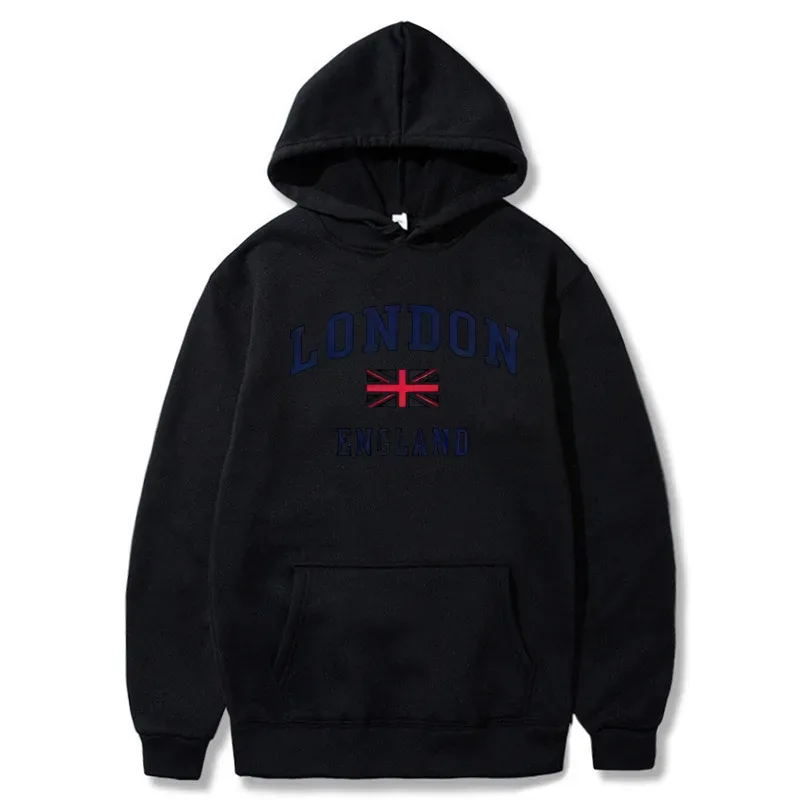 London England Hoodie Men's Hooded Sweatshirts Winter Autumn Fleece Outdoor Sports Casual Pullover men womens Hoodies Clothing