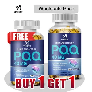 Koop er 1, krijg er 1 gratis! PQQ 40 mg supplement voor cognitieve functiebooster verbetert hersenenergie, harthersenen en anti-veroudering Veganistisch