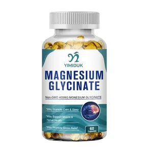Yimiduk Pure Magnesium Glycinate Supplement na may Vitamin B6 para sa Panlaban sa Fatigue Cramps at Heart Health Binabawasan ang Anxiety Vegan