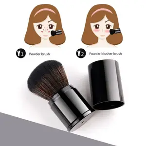 Pinceaux de maquillage Kabuki rétractables, pinceau à poudre, petits pinceaux de maquillage de voyage