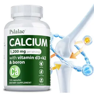 Kalsium 1 200 mg med vitamin D3 for kvinner og menn - støtter bein- og immunhelsen opprettholder leddfunksjonen Ikke-GMO-glutenfri
