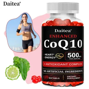 Penyerapan Tinggi CoQ10 500MG - untuk Kesihatan Jantung & Pengeluaran Tenaga - Tambahan Pemakanan CoQ10 yang Dipertingkatkan dengan Koenzim Q10