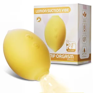 Citronvibrator sugende vibrator klitorisstimulator med 10 sugetilstande Silikone klitorissugetøj til kvinder par sexlegetøj 18+