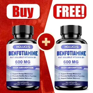 Benfotiamin 600 mg | Hervorragende Absorption von Vitamin B1 für Energiestoffwechsel und Nervengesundheit | 120 Kapseln Nahrungsergänzungsmittel