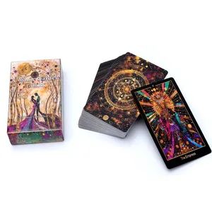 Cosmic Garden Tarot Cards Tarot Deck Fortune Telling Game Card Divination Fate Party Oracle CardBoard Game Family Party Game