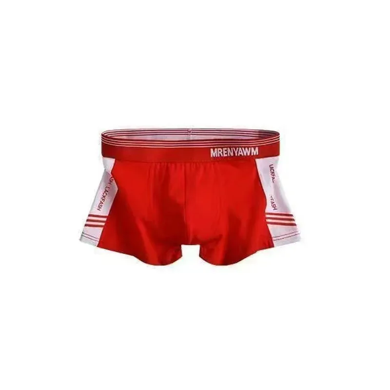 Seluar dalam lelaki - Seluar kaki lurus kapas tulen, seluar empat penjuru selesa semua kapas, seluar pendek lelaki