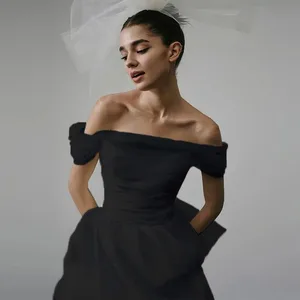 Neue elegante, leichte Brautkleider für Frauen, weißes, sexy Braut-Minikleid mit Netzstoff, Braut-Luxus-Party-Vestidos