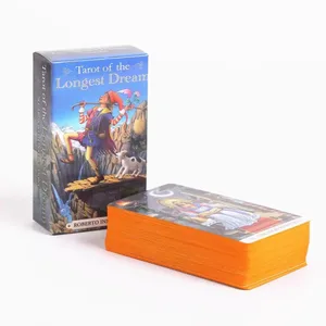 78 Kartu Impian Terpanjang dengan Buku Panduan Dek Tarot Gaya Rider Waite untuk Pemula Ramalan Peramal Permainan Papan Oracle