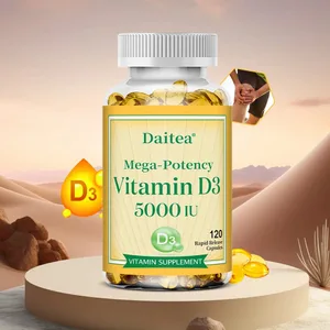Βιταμίνη D3 υψηλής δραστικότητας 50 000 IU - 120 χορτοφαγικές κάψουλες - Χωρίς γλουτένη, μη ΓΤΟ, Νευρικό Σύστημα Υποστήριξη Υγείας Ανοσοποιητικό