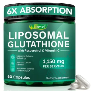 Itavel Liposomal Glutathione Capsules with Resveratrol Vitamin C and Selenium Cellular Antioxidant Defense Support 60 Capsules