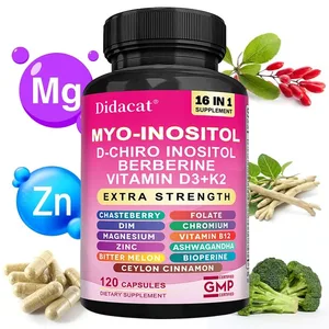 Inositol ו-D-Chiro-Inositol ויטמין D3+K2 כמוסות תומכות בבריאות האישה איזון בריאות הלב מקדמים את בריאות העור והשיער