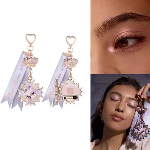 Flower Knows Knight Unicorn қабақ бояуы палитрасы Шарм шағын макияж аксессуарлары Фантастикалық Unicorn дизайны косметикалық сөмкені безендіру
