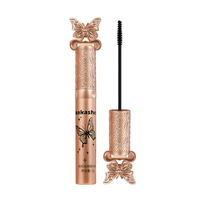 Kakashow Maskara Matte Serat Sutra Makeup Kuas Ultra Halus Memperpanjang Bulu Mata Tahan Air Cepat Kering Keriting Hitam