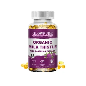 Økologisk Marietidsel 9000mg 30X koncentreret frøekstrakt 80% Silymarin Leverstøtte Rense Detox Fedtlevertilskud
