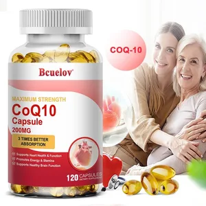 CoQ10 200mg Softgels - 3x meilleure absorption antioxydant pour la santé cardiaque et la production d'énergie Coenzyme Q10 Compléments alimentaires
