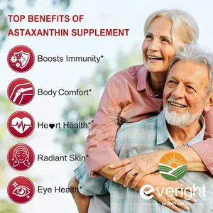 Suplimente cu astaxantina 24 mg Ulei de semințe de struguri sursă proaspătă de microalge Ashwagandha - Antioxidanți pentru o piele sănătoasă, ochi, îmbătrânire