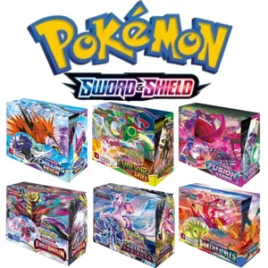 Pokémon TCG Sword & Shield Booster Box 360Pcs English Collectible Trading Cards Set Anime Game Toy Gift for Kids Collection Fans