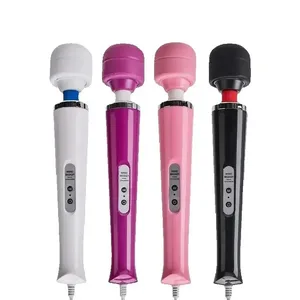 成人性玩具 AV 振動器強力魔棒 G 點刺激按摩器陰蒂振動器性玩具女性自慰黑狼新款 10 速魔棒按摩器大魔棒按摩棒 AV 振動器性感陰蒂女性性玩具歐元
