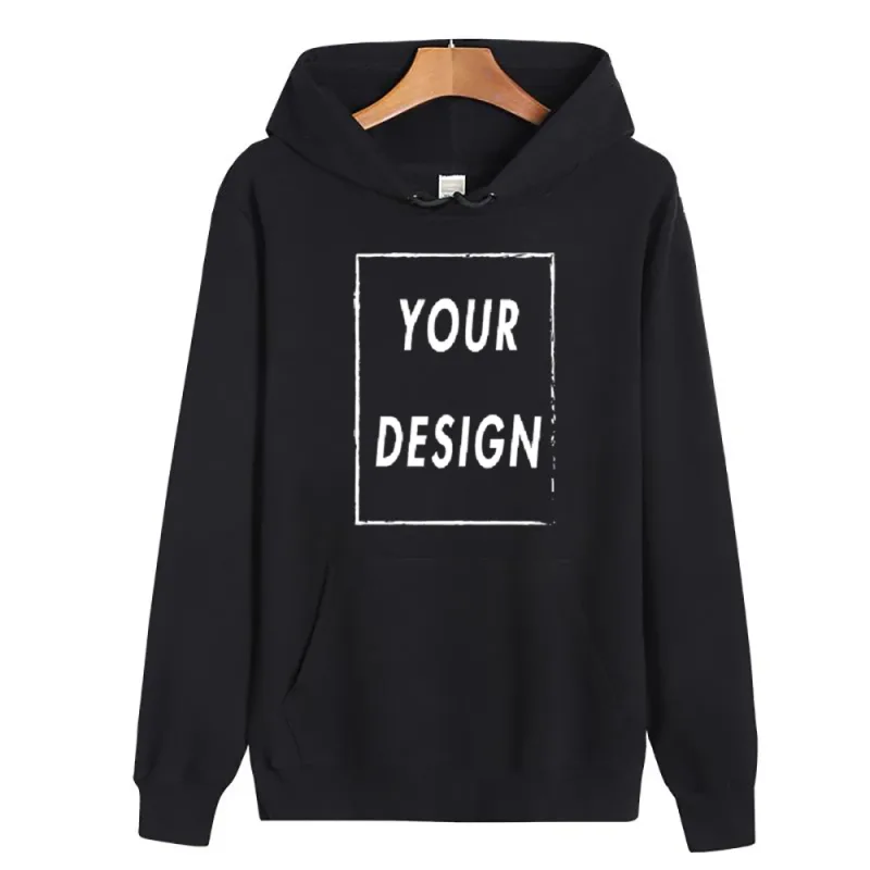 300 g Kapuzenpullover aus reiner Baumwolle, individuelles Design, personalisiertes Logo, langärmelig, neuer universeller, großer, lässiger Sport-Sweat für Männer und Frauen