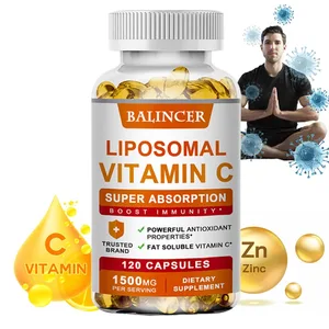 Liposomal Vitamin C 1500mg High Absorption Fat-Soluble Ascorbic Acid Immune Support Collagen Booster at Antioxidant Supplement