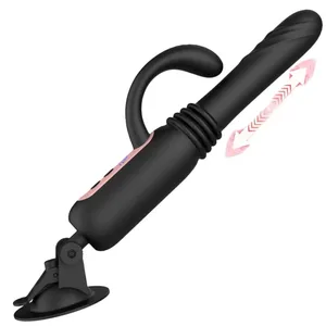 7 Mașină de sex telescopică cu vibrator de împingere Vibrator de întindere automată de 30 MM Reîncărcabilă cu ventuză Jucării sexuale pentru adulți pentru femei