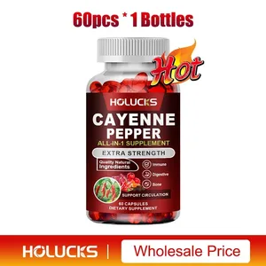 Cayennepepercapsules met vitamine D3 K2 Bloedcirculatie Bevorderen van de spijsvertering Stimuleren van het metabolisme Ondersteuning van de gezondheid van de gewrichten