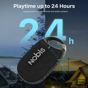Портативний динамік Bluetooth із затиском для додатків Режим динаміка N1 До 24 годин відтворення IP68 Водонепроникний BT 5.3 HD Sound Stereo Pairing Custom EQ Ідеально підходить для дому на природі та пригод
