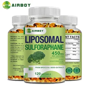 Sulforafano Lipossomal 450mg - Suplemento Antioxidante para o Coração que Aumenta a Imunidade