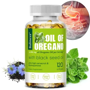 Oil of Oregano Softgels 6000mg with Black Seed Oil 200mg | Non-GMO Immune Support Promote Digestive and Respiratory Health