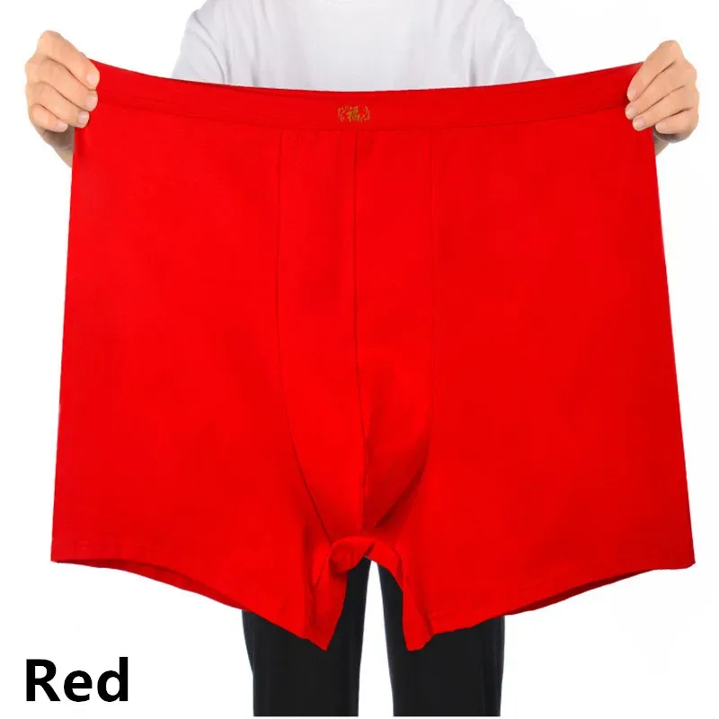 Man Underwear High Waist Cotton Loose 200KG Plus Size 10XL 12XL 13XL Boxers Male Elastic Oversized Red Blue Underpants Pantie